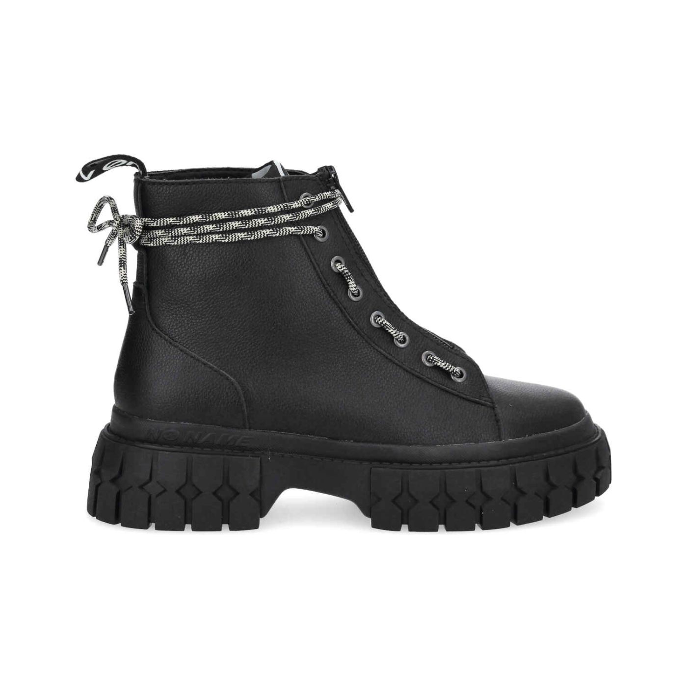 GRAVITEE ZIP BOOTS W  -  NAPPA GRAIN  - NERO